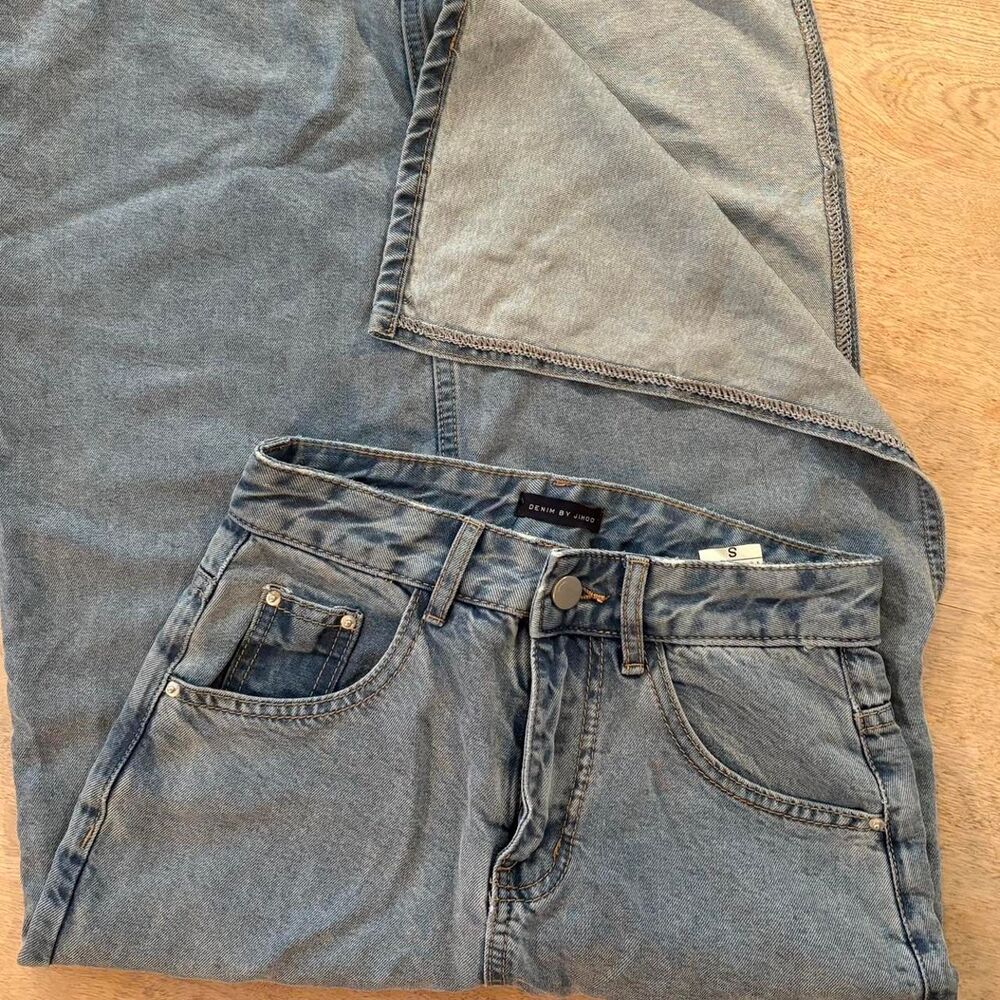 Womens Denim Midi Skirt Size S